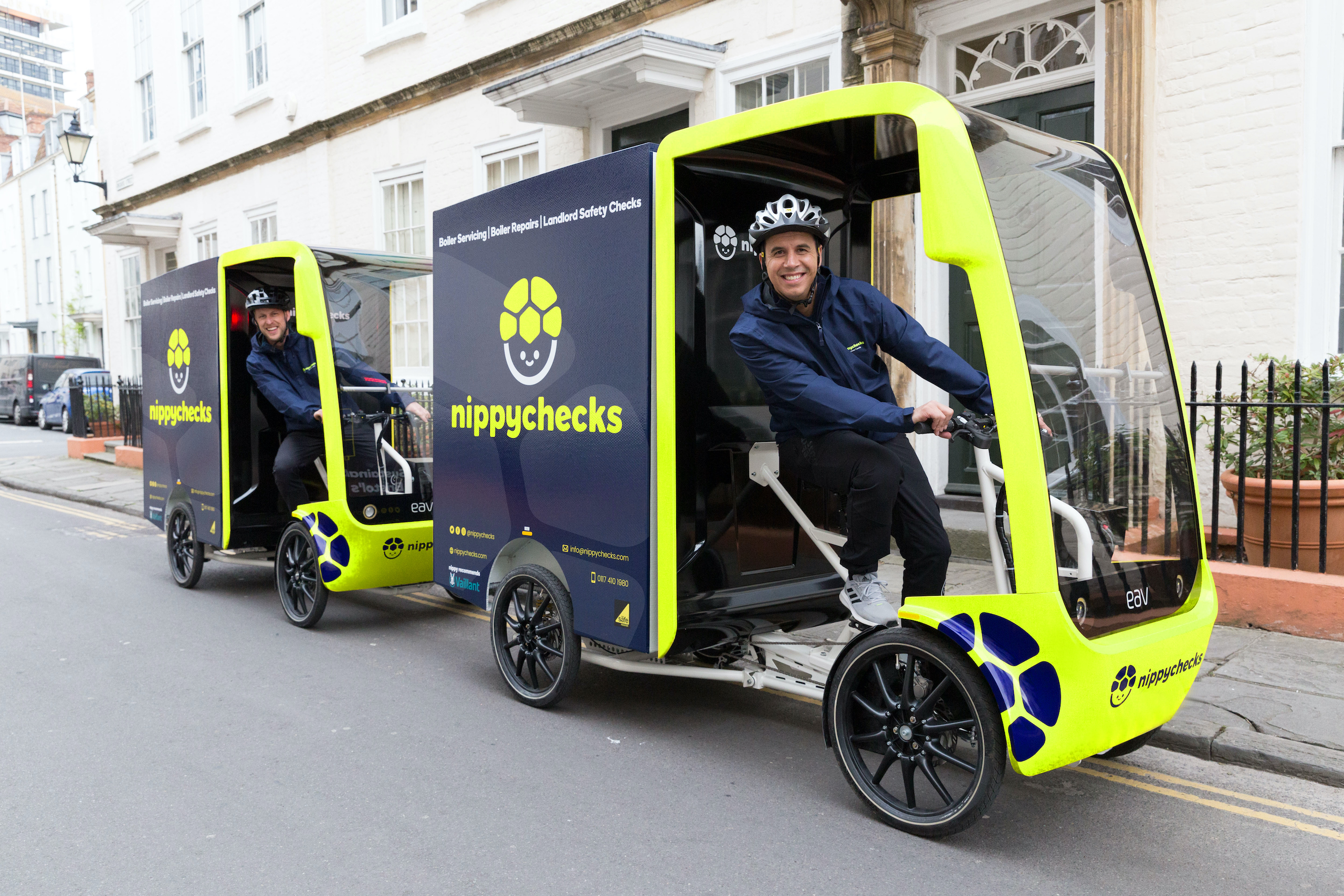 Plumbers on bikes hit the streets of Bristol as Nippychecks launches